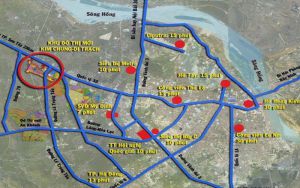 Vị trí dự án biệt thự kim chung di trạch